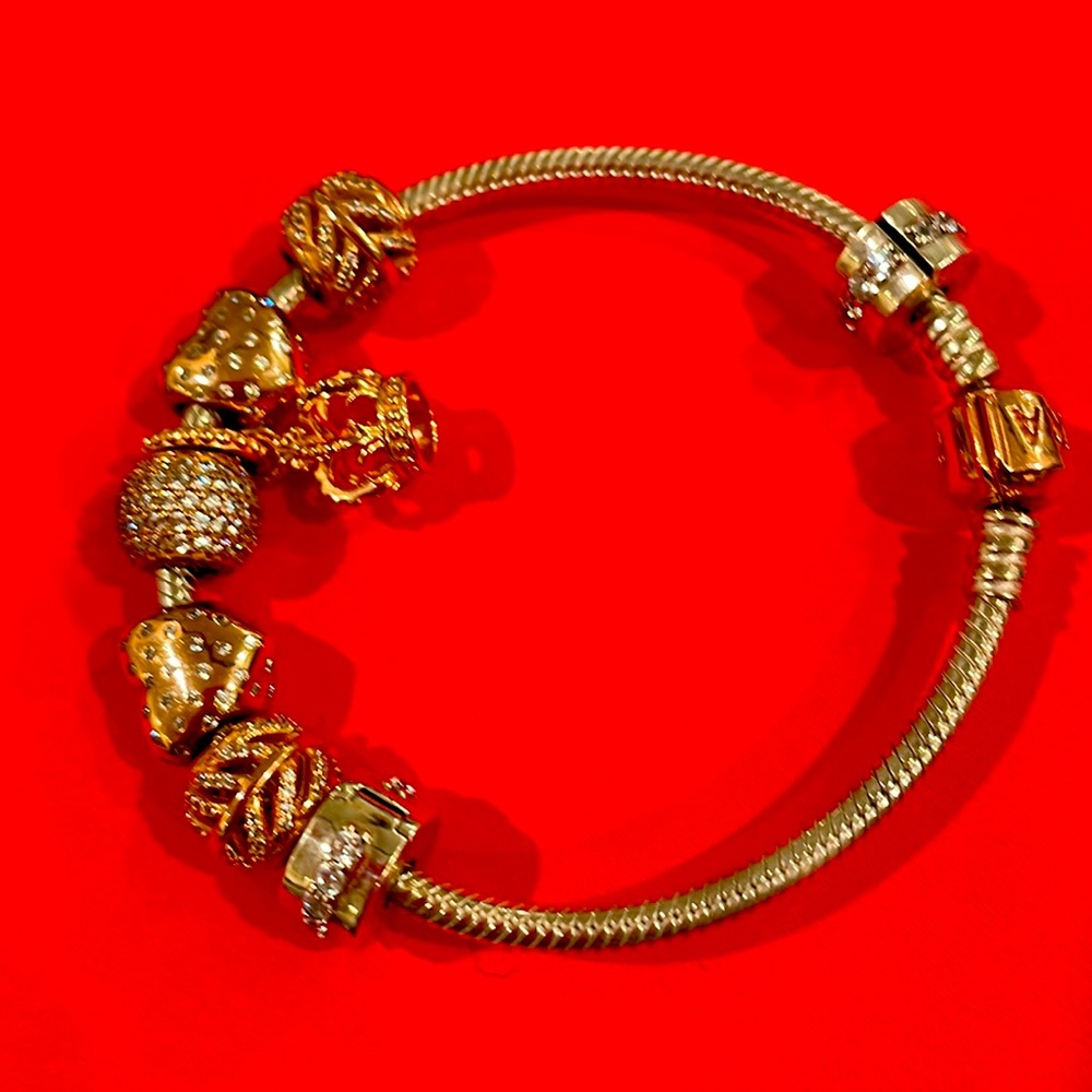 Authentic pandora rose gold motives bracelet